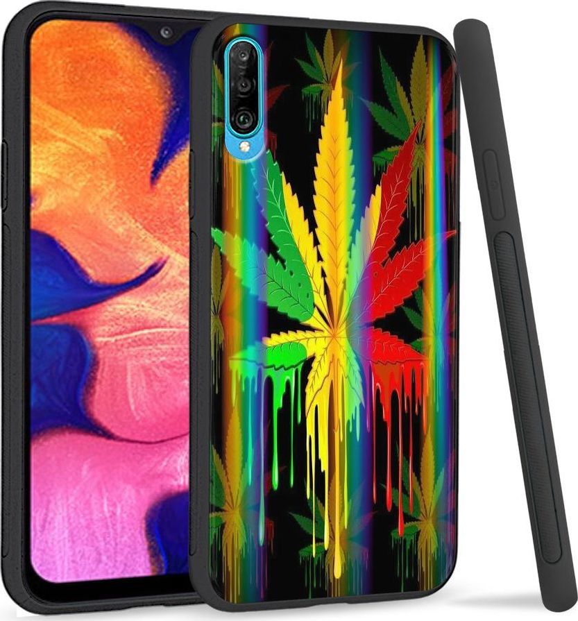 Mojworld Etui na telefon Samsung A50 Rainbow Jamaica Zioło 1
