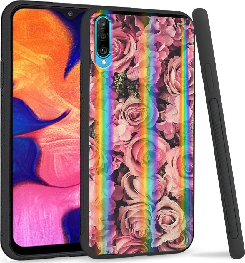 Mojworld Etui na telefon Samsung A50 Rainbow Roses 1