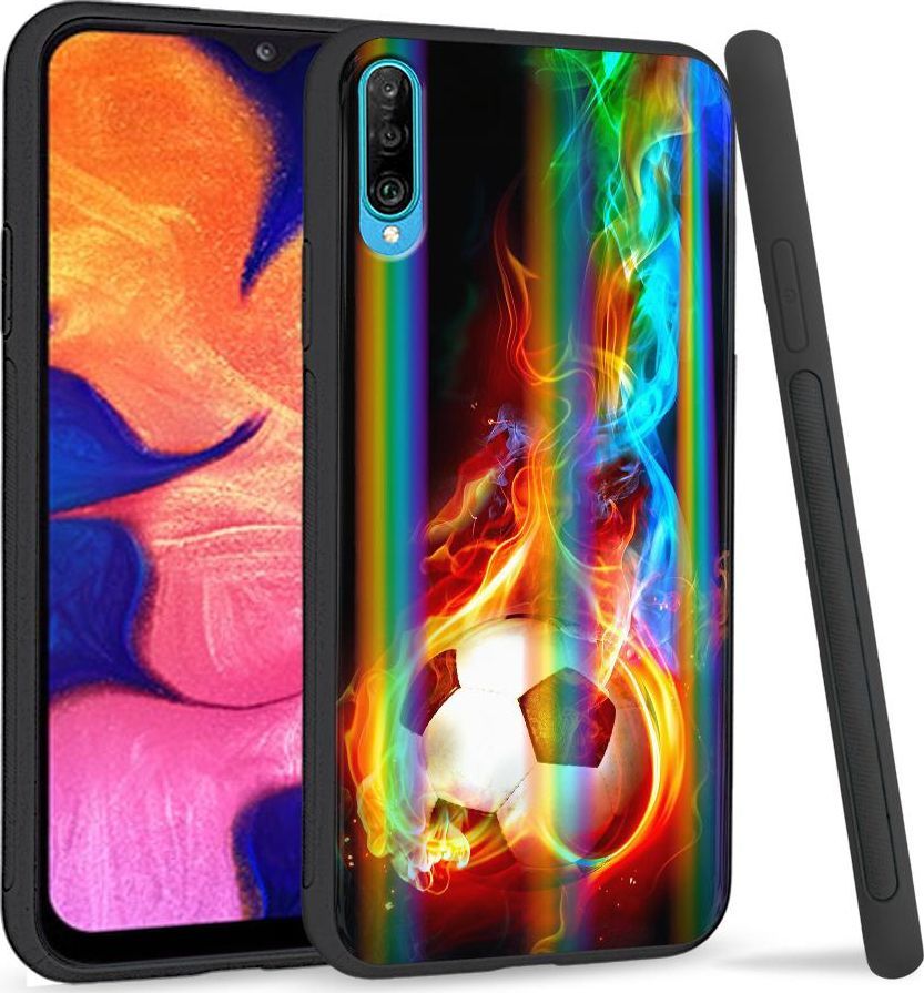 Mojworld Etui na telefon Samsung A50 Rainbow Football 1