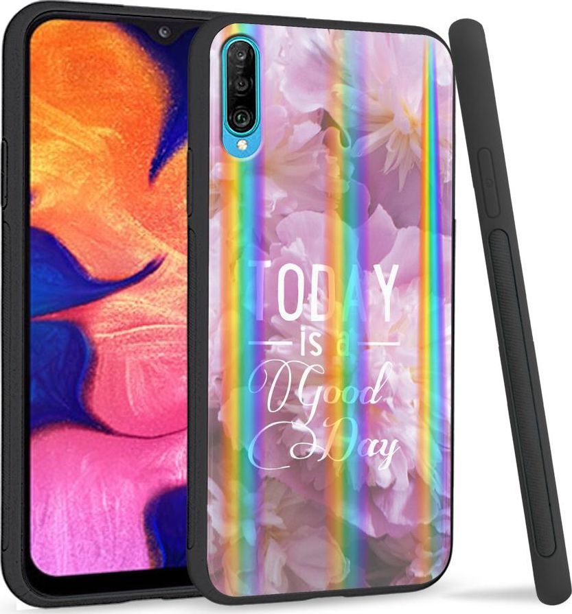 Mojworld Etui na telefon Samsung A50 Rainbow Today is a good day 1