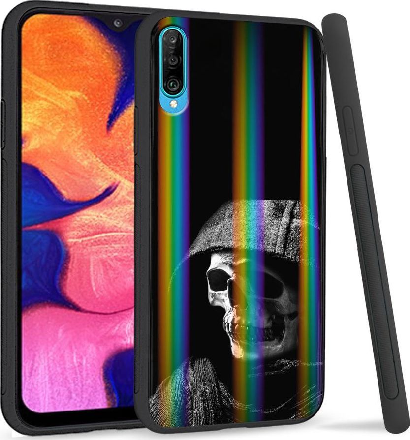 Mojworld Etui na telefon Samsung A50 Rainbow Szkieletor 1