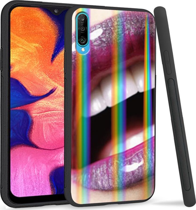 Mojworld Etui na telefon Samsung A50 Rainbow Lips 1