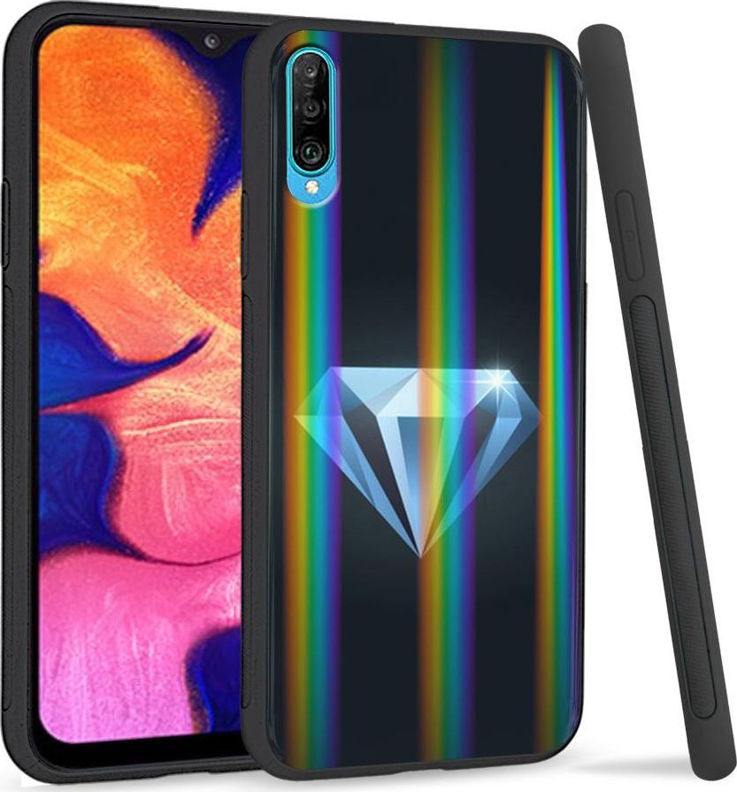 Mojworld Etui na telefon Samsung A50 Rainbow Diament 1