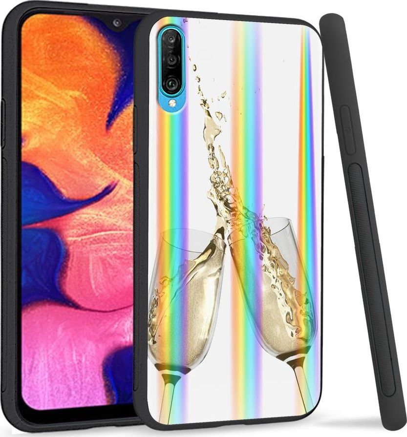 Mojworld Etui na telefon Samsung A50 Rainbow Szampan 1
