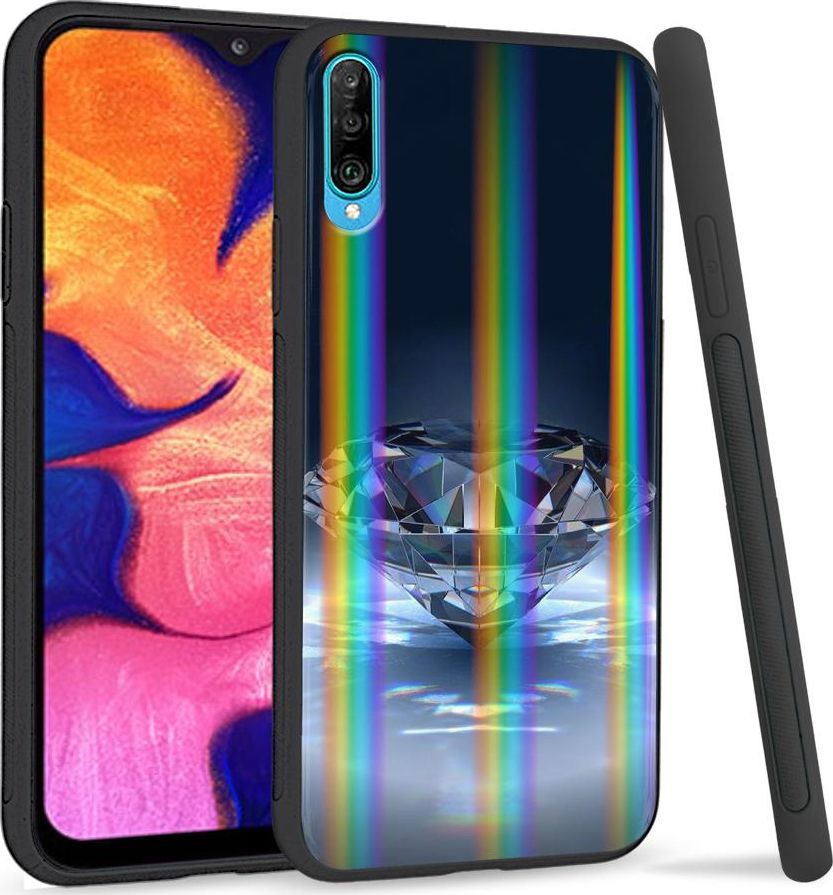 Mojworld Etui na telefon Samsung A50 Rainbow Kryształowy Diament 1