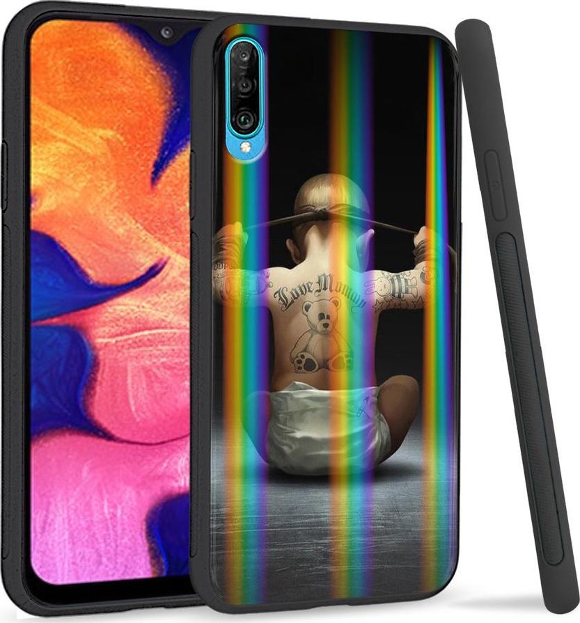 Mojworld Etui na telefon Samsung A50 Rainbow Hard Rock Baby 1