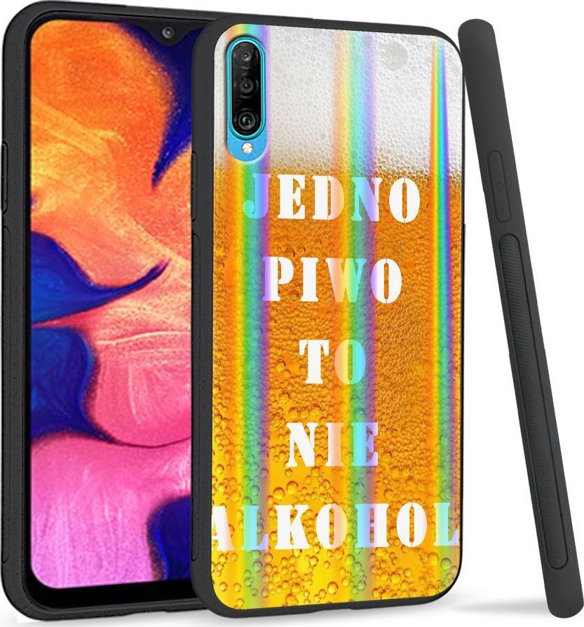 Mojworld Etui na telefon Samsung A50 Rainbow Jedno piwo to nie alkohol 1