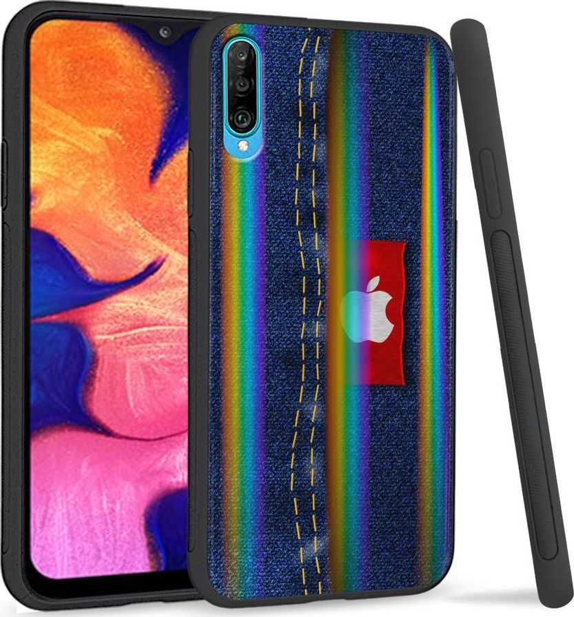 Mojworld Etui na telefon Samsung A50 Rainbow Jeans Apple 1