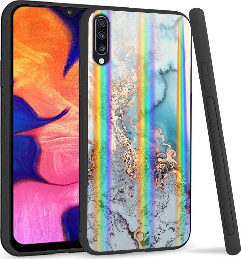 Mojworld Etui na telefon Samsung A70 Rainbow Case Abstrakcja 1