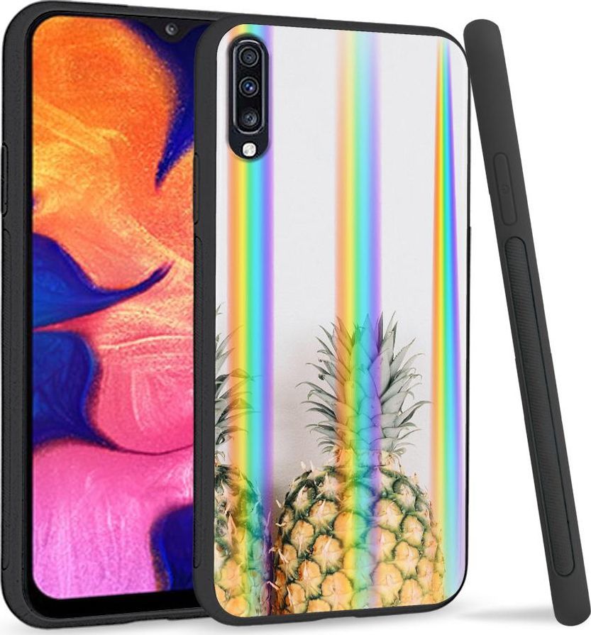 Mojworld Etui na telefon Samsung A70 Rainbow Case Ananas 1