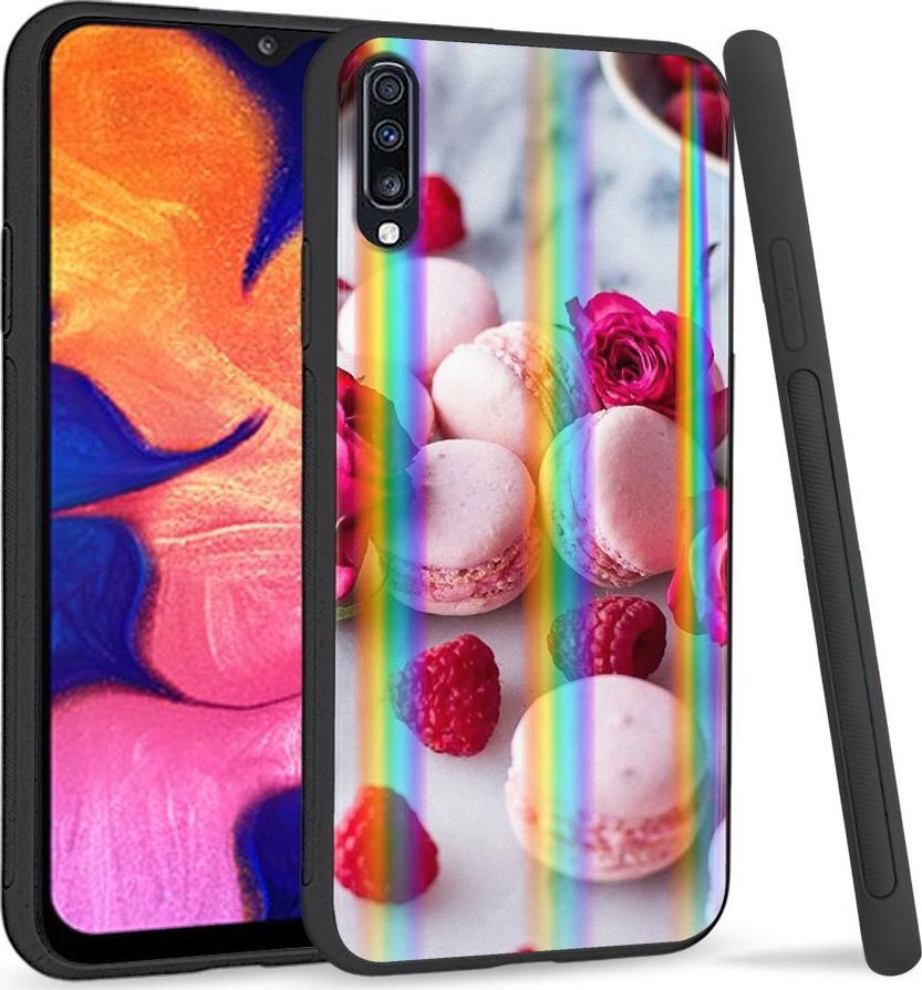 Mojworld Etui na telefon Samsung A70 Rainbow Case Ciasteczka 1