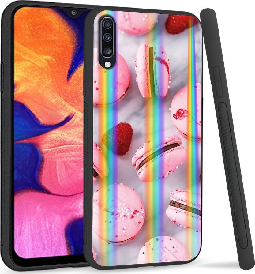 Mojworld Etui na telefon Samsung A70 Rainbow Case Ciastka 1