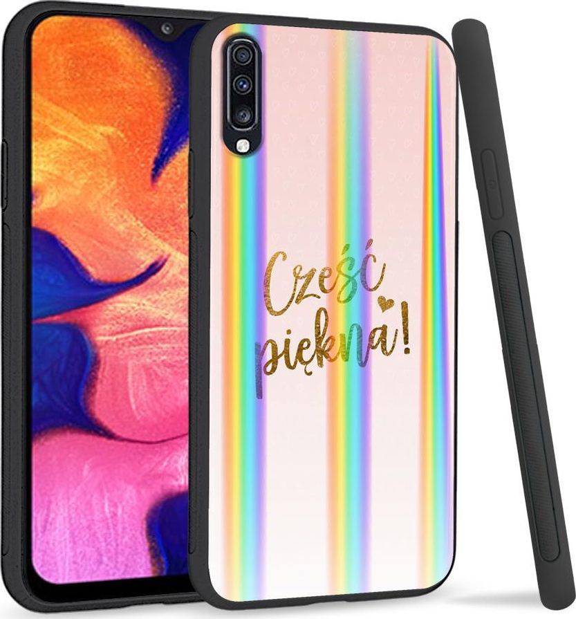 Mojworld Etui na telefon Samsung A70 Rainbow Case Cześć Piękna 1