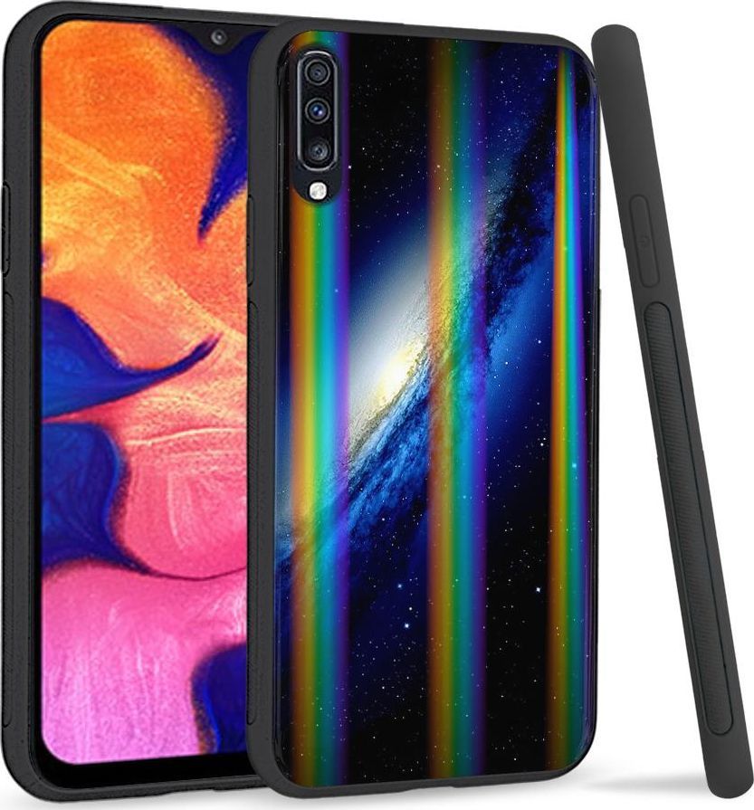 Mojworld Etui na telefon Samsung A70 Rainbow Case Space 1