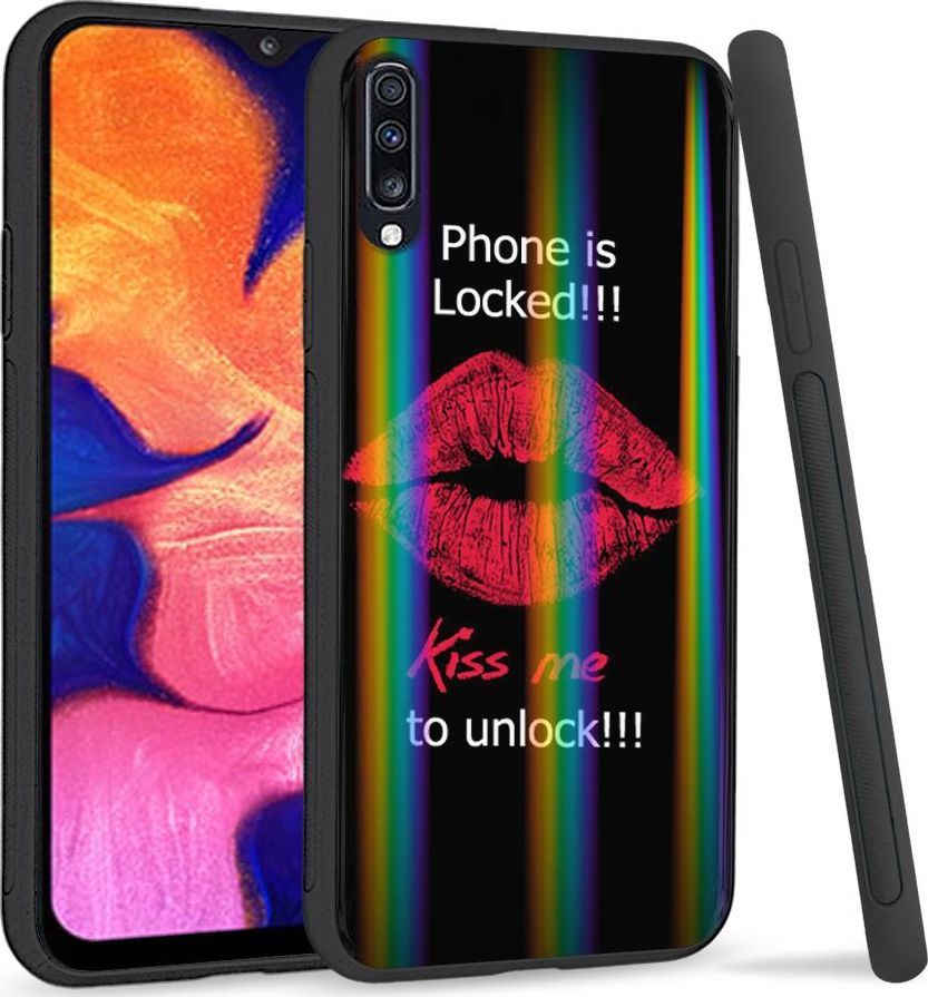 Mojworld Etui na telefon Samsung A70 Rainbow Case Phone is Locked 1