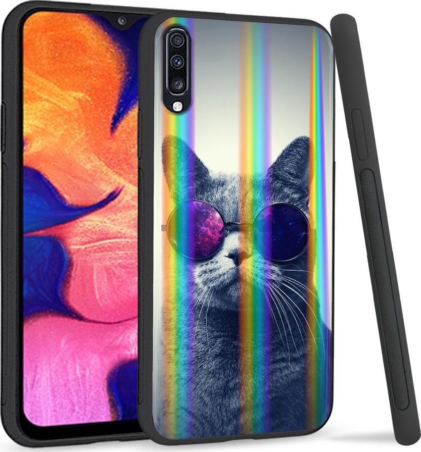 Mojworld Etui na telefon Samsung A70 Rainbow Case Cat 1
