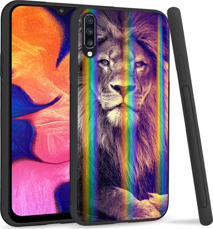 Mojworld Etui na telefon Samsung A70 Rainbow Case Lew 1