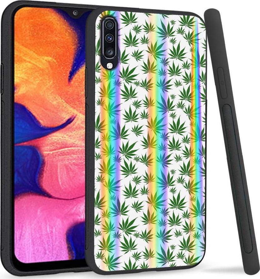 Mojworld Etui na telefon Samsung A70 Rainbow Case Listki 1