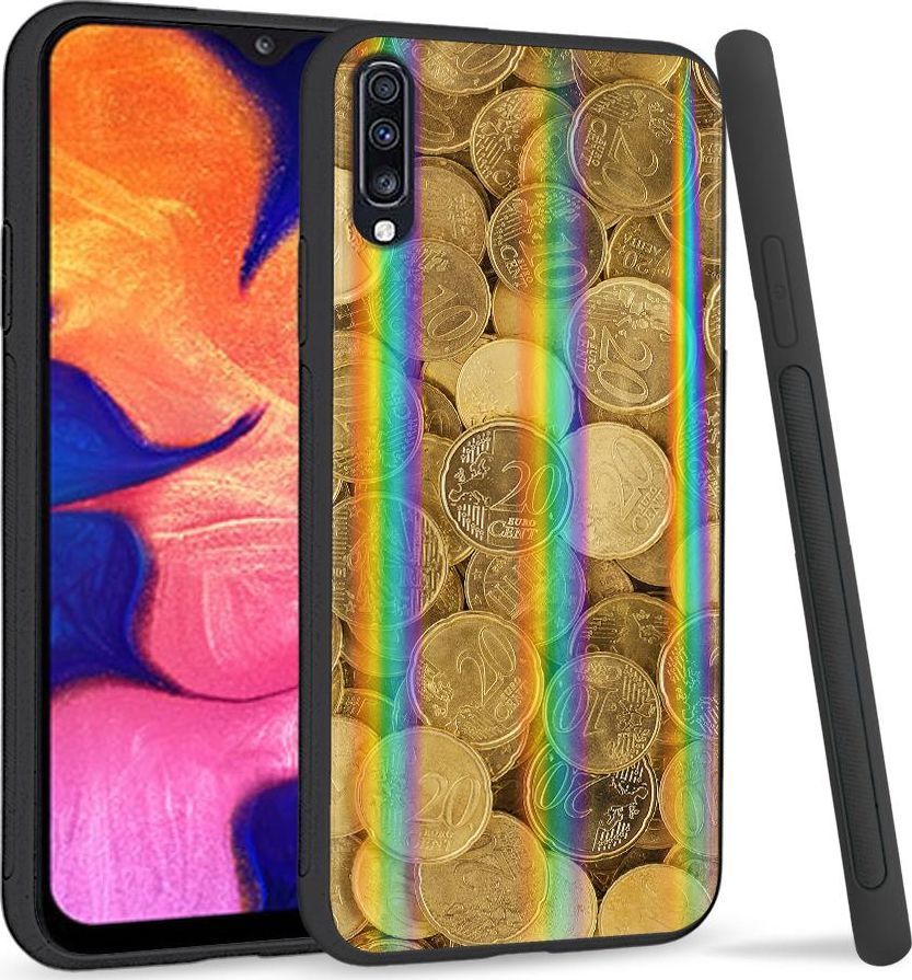Mojworld Etui na telefon Samsung A70 Rainbow Case Coins 1
