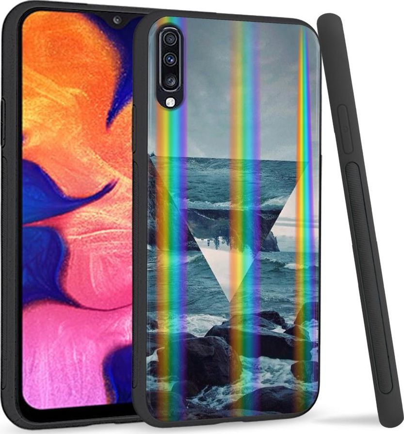 Mojworld Etui na telefon Samsung A70 Rainbow Case Sea Triangle 1