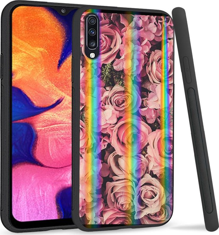 Mojworld Etui na telefon Samsung A70 Rainbow Case Roses 1