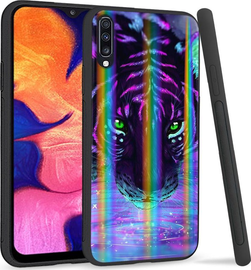 Mojworld Etui na telefon Samsung A70 Rainbow Case Tiger 1