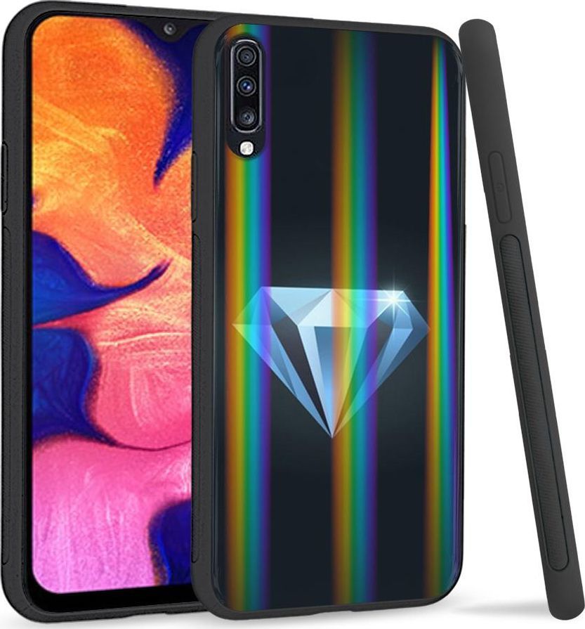 Mojworld Etui na telefon Samsung A70 Rainbow Case Diament 1