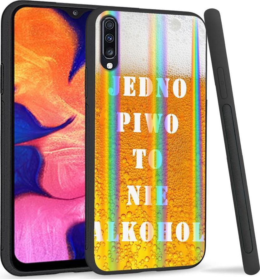 Mojworld Etui na telefon Samsung A70 Rainbow Case Jedno piwo to nie alkohol 1