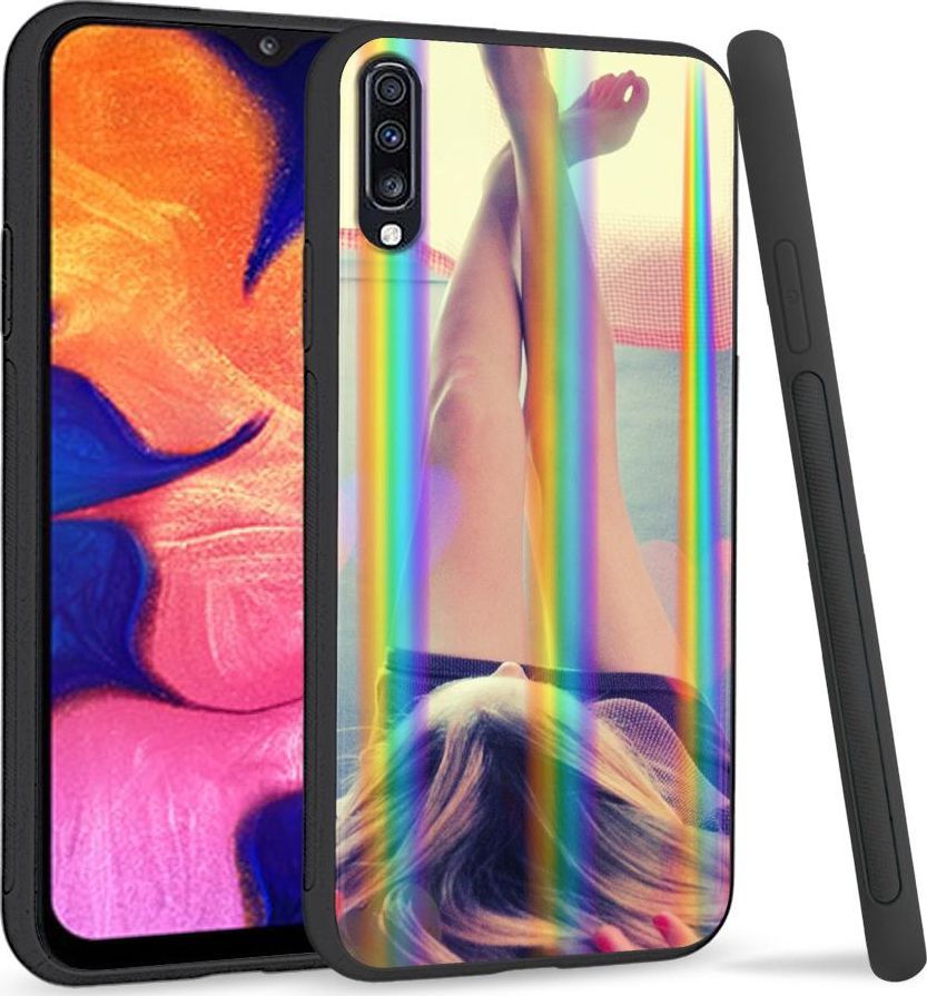 Mojworld Etui na telefon Samsung A70 Rainbow Case Lady 1