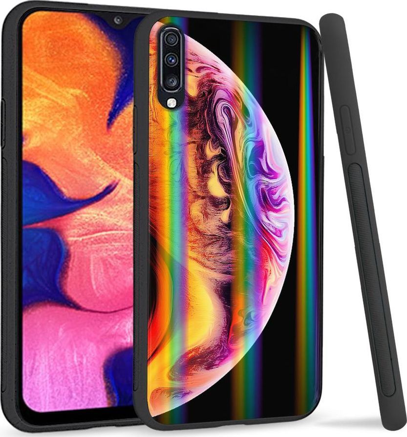 Mojworld Etui na telefon Samsung A70 Rainbow Case Planet 1