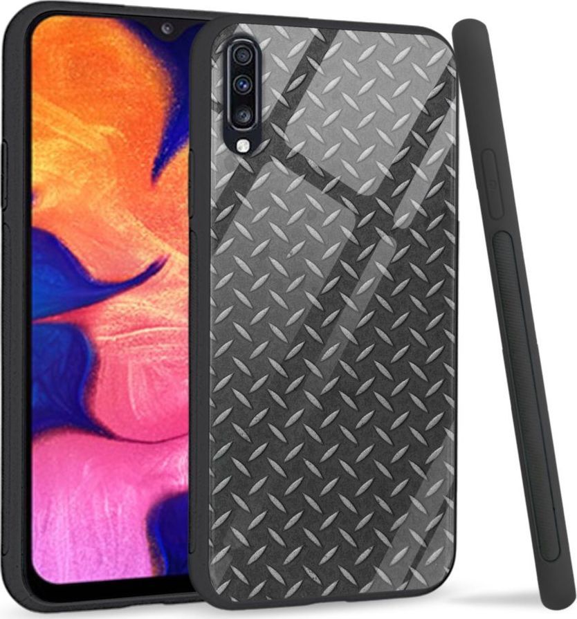 Super Fashion Premium Case Metal to szklane etui na Samsung Galaxy A70 1