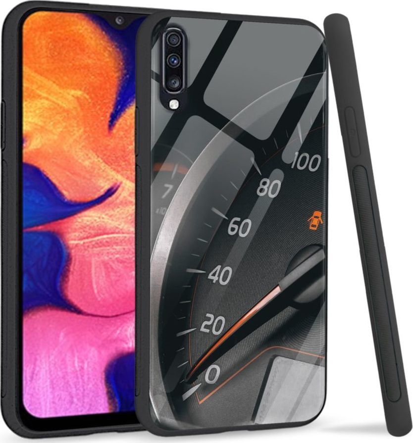 Super Fashion Premium Case Speed Limit to szklane etui na Samsung Galaxy A70 1