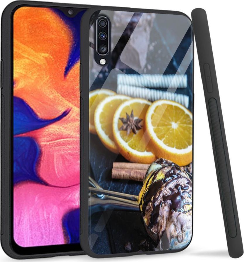 Super Fashion Premium Case Choco lemon to szklane etui na Samsung Galaxy A70 1