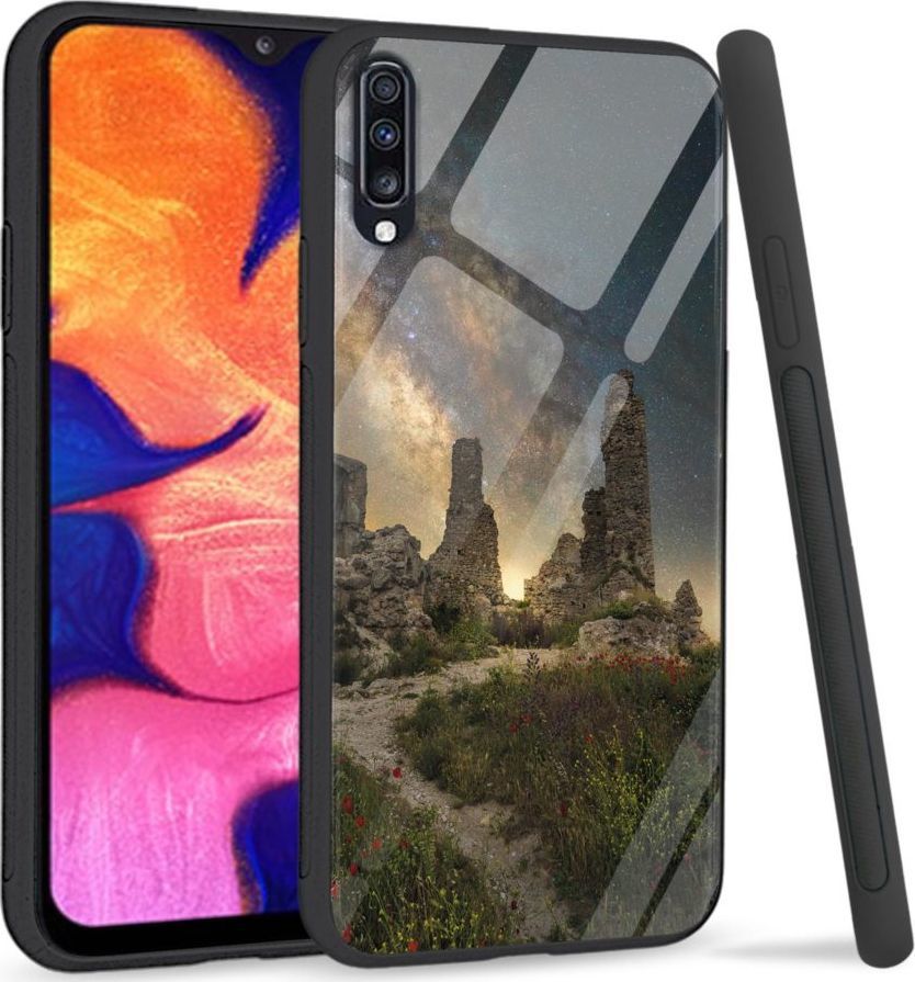 Super Fashion Premium Case Stone Path to szklane etui na Samsung Galaxy A70 1