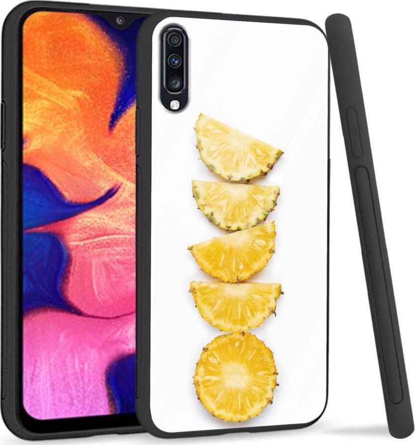 Super Fashion Premium Case Pineapple pieces to szklane etui na Samsung Galaxy A70 1