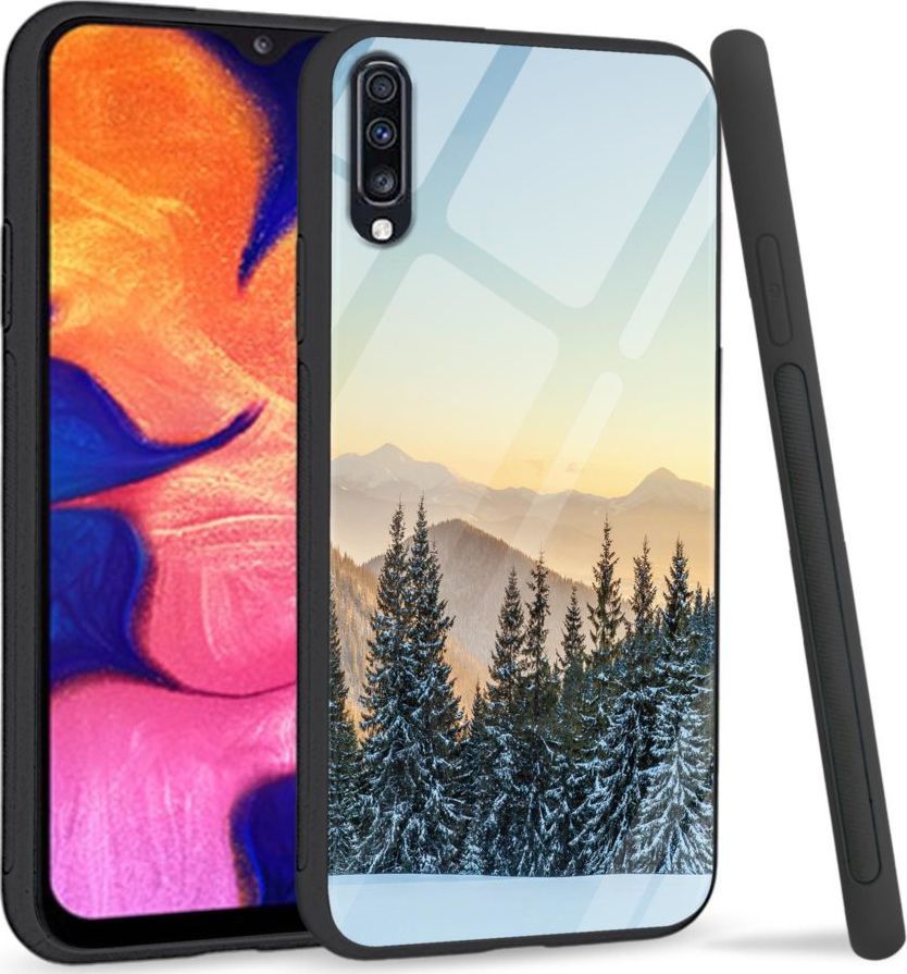 Super Fashion Premium Case Cool Winter to szklane etui na Samsung Galaxy A70 1