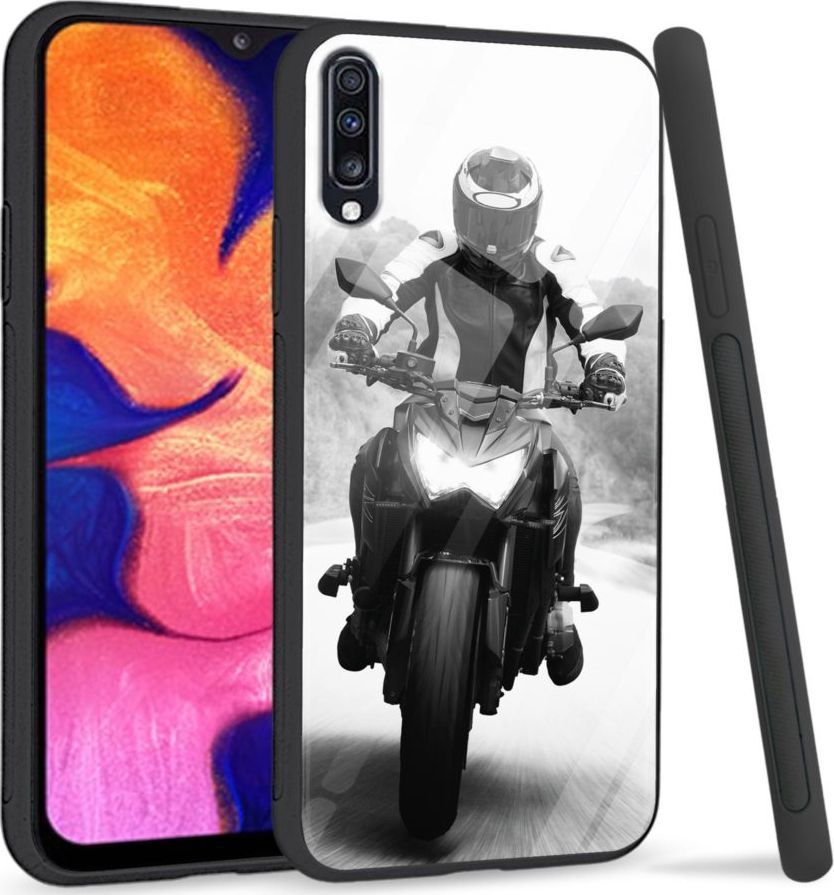 Super Fashion Premium Case Racer to szklane etui na Samsung Galaxy A70 1