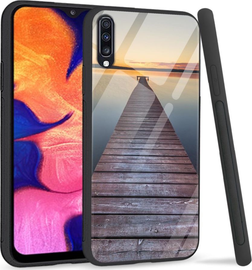 Super Fashion Premium Case Pier to szklane etui na Samsung Galaxy A70 1