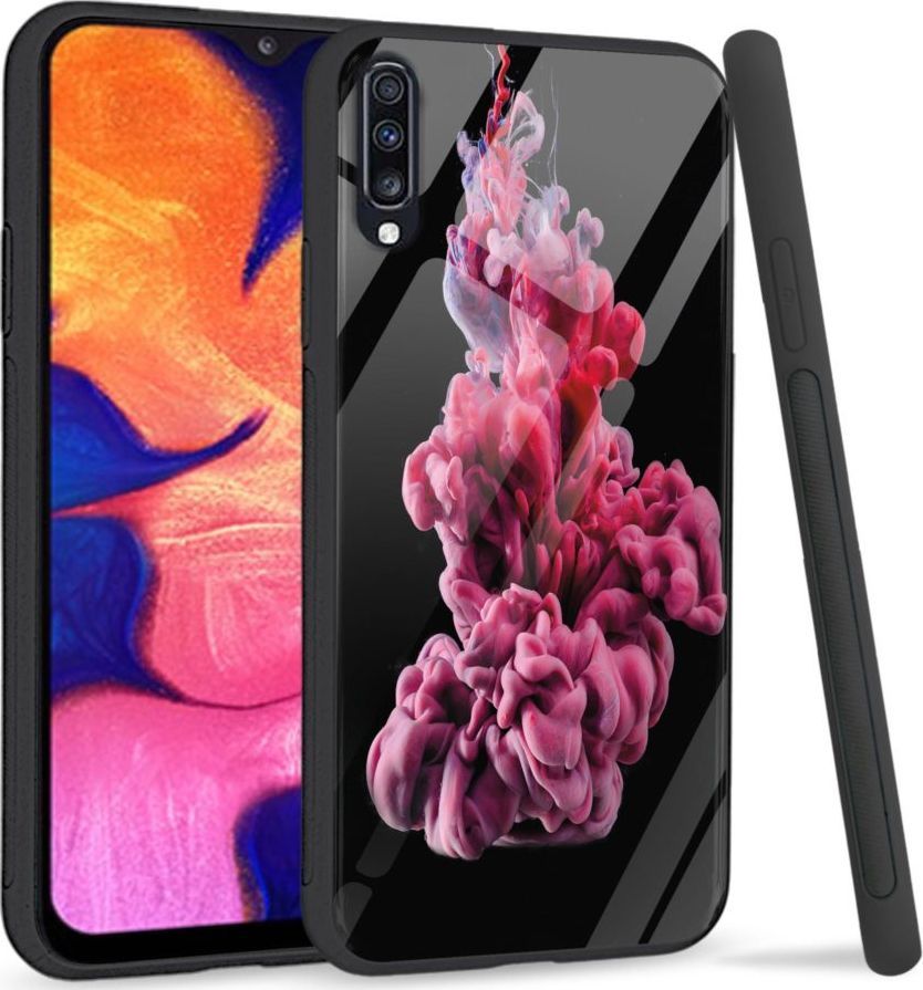 Super Fashion Premium Case Water smoke to szklane etui na Samsung Galaxy A70 1
