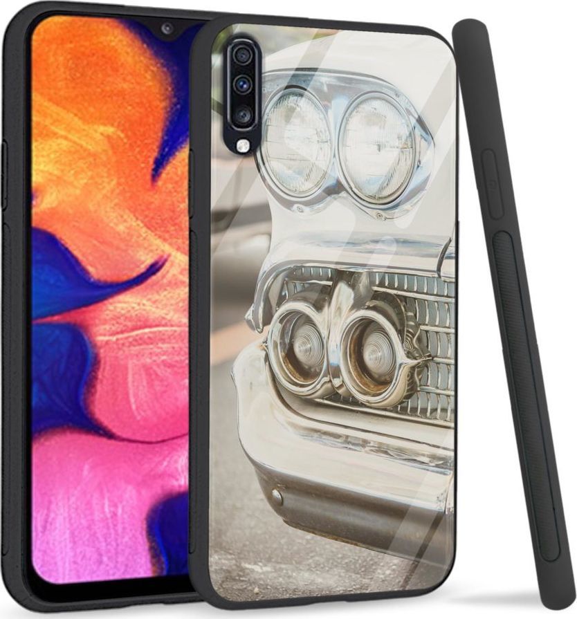 Super Fashion Premium Case Vintage to szklane etui na Samsung Galaxy A70 1