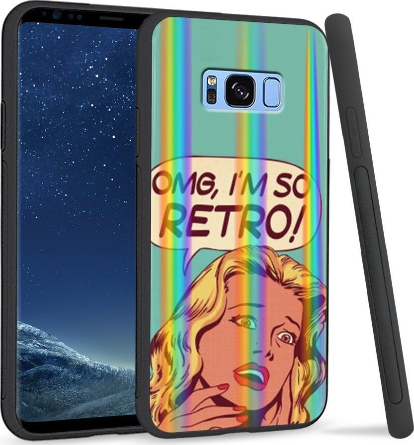 Super Fashion Etui na telefon Samsung S8 Rainbow Case OMG I'm so Retro 1