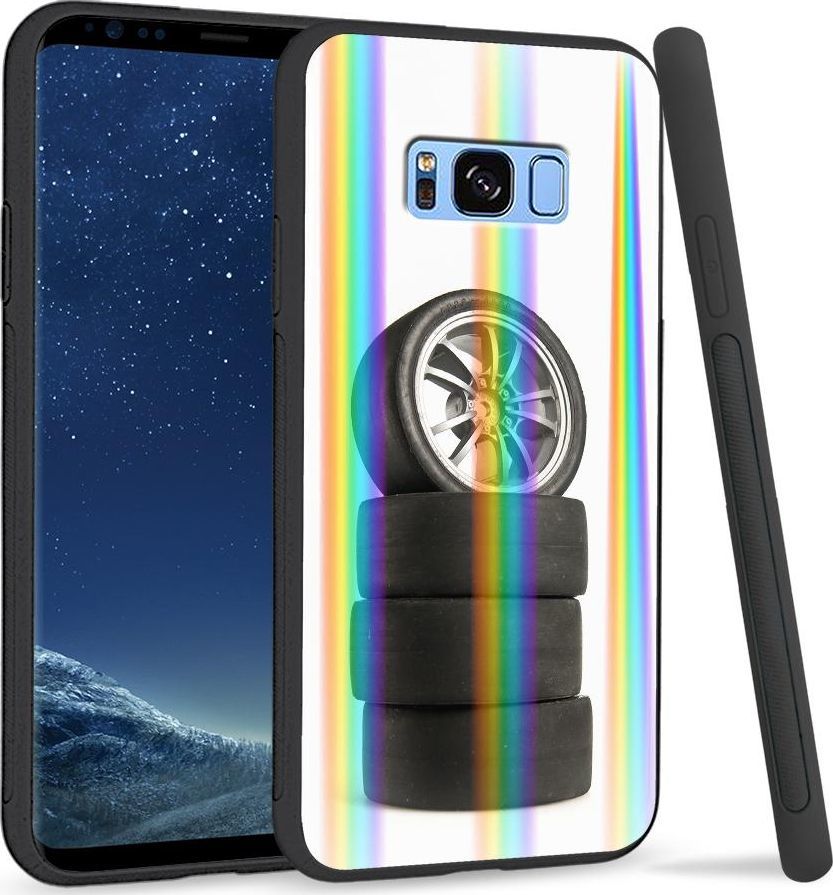 Super Fashion Etui na telefon Samsung S8 Rainbow Case Opony 1