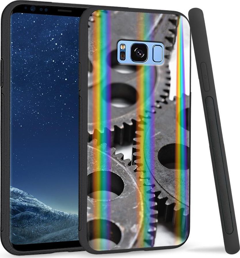 Super Fashion Etui na telefon Samsung S8 Rainbow Case Koła zębate 1