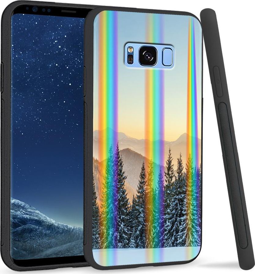 Super Fashion Etui na telefon Samsung S8 Rainbow Case Cool Winter 1