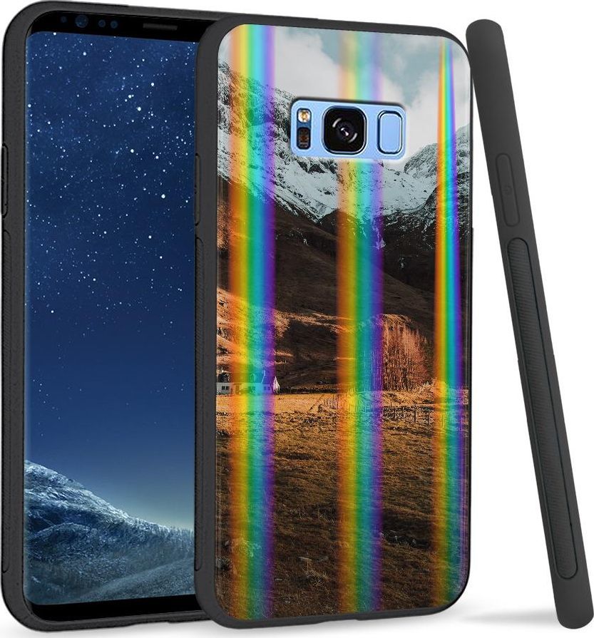 Super Fashion Etui na telefon Samsung S8 Rainbow Case Lawina 1