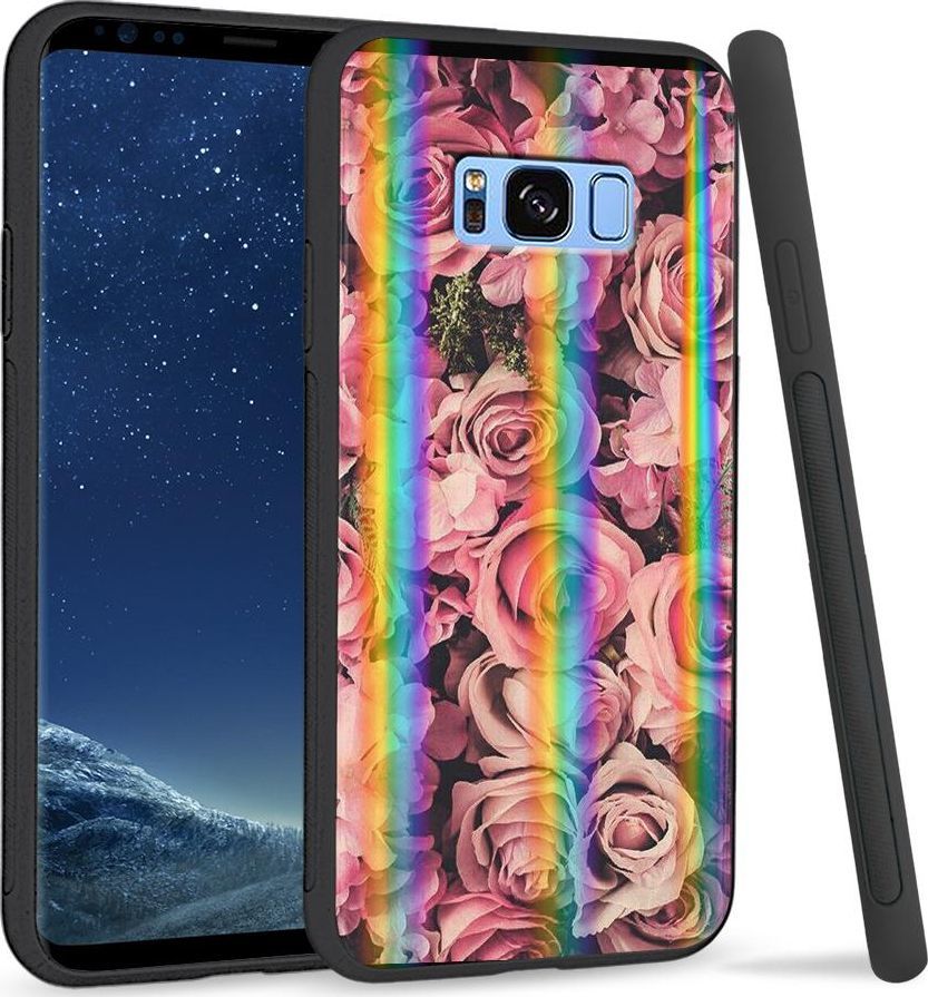 Super Fashion Etui na telefon Samsung S8 Rainbow Case Roses 1