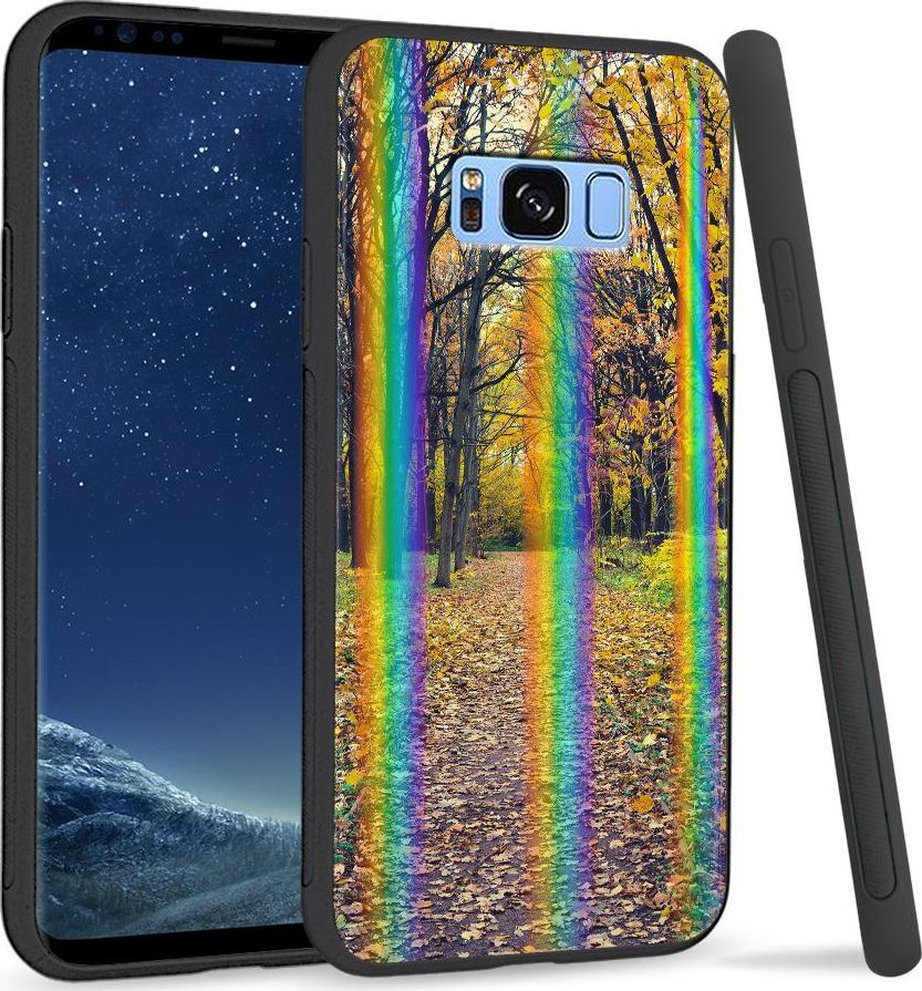 Super Fashion Etui na telefon Samsung S8 Rainbow Case Walk in Park 1
