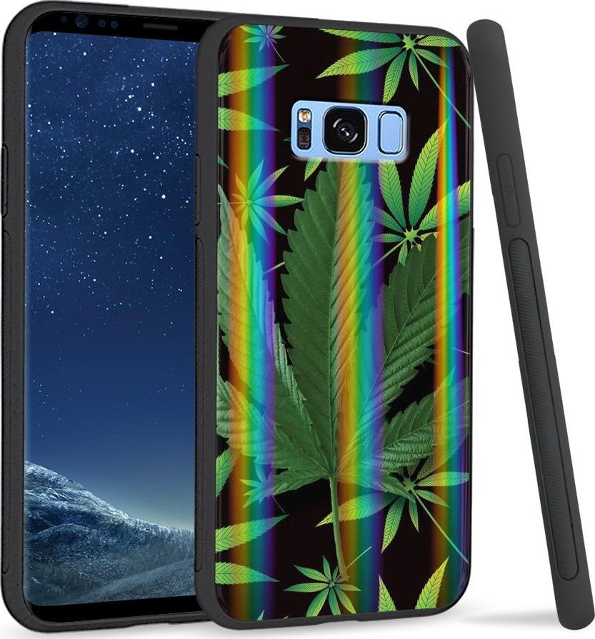 Super Fashion Etui na telefon Samsung S8 Rainbow Case Liście 1