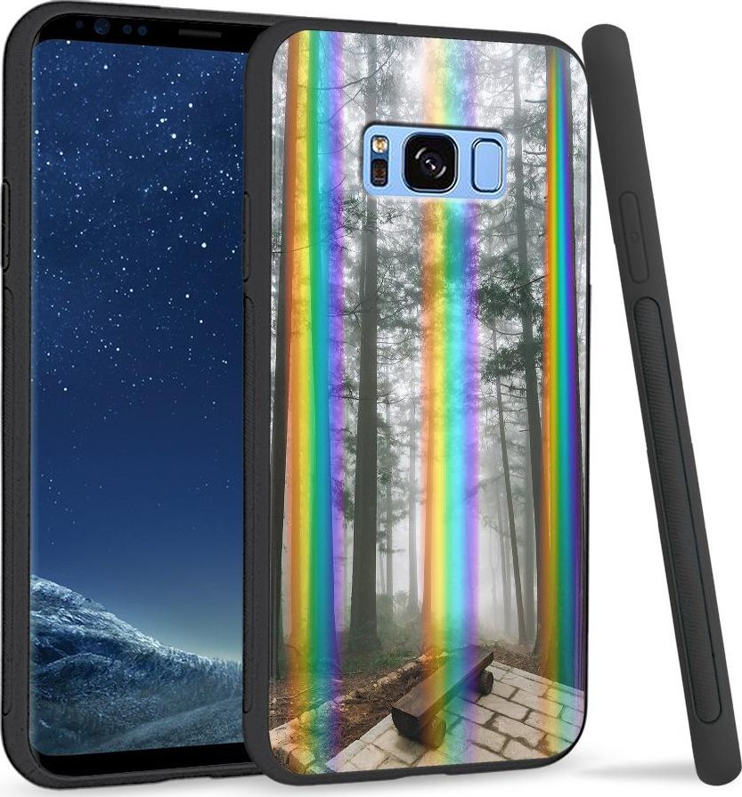 Super Fashion Etui na telefon Samsung S8 Rainbow Case Rower 1