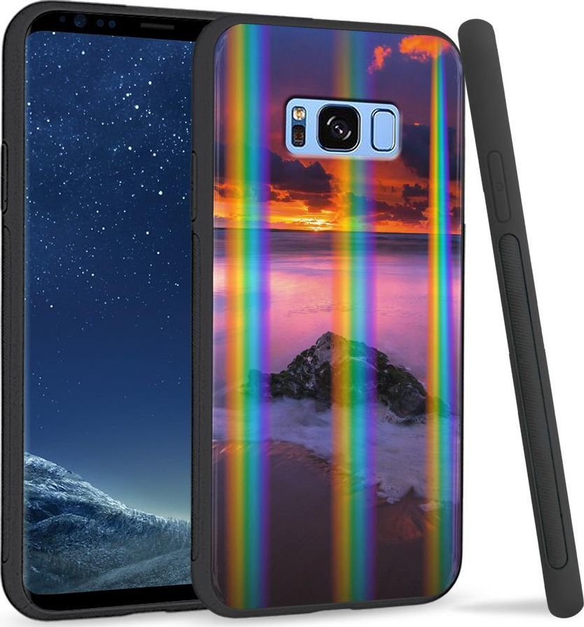 Super Fashion Etui na telefon Samsung S8 Rainbow Case Sunset beach 1